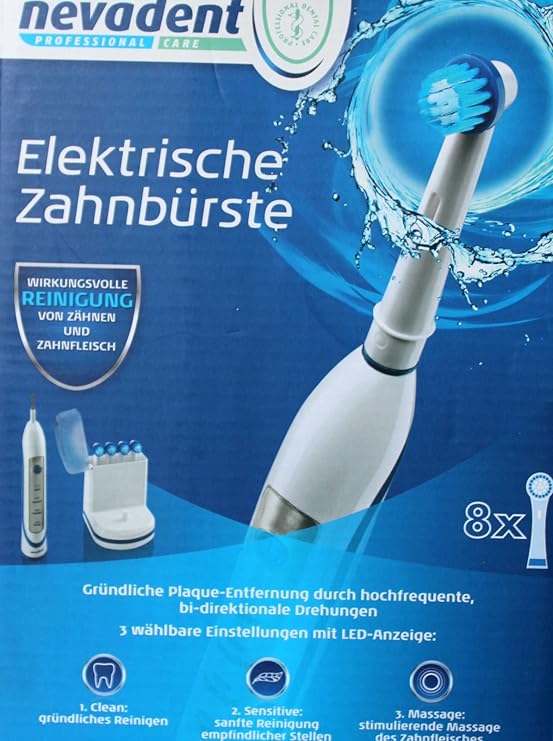 Nevadent electric toothbrush NAZ 3.7 A1 (blue) Amazon.co.uk Health