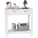 Amazon Com Safavieh Home Collection Primrose 2 Drawer Console Table Distressed White Furniture Decor