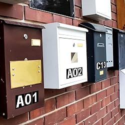 8 Sheets Self-Adhesive Vinyl Letters Numbers