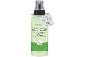Aromasong Eucalyptus Shower Spray Aromatherapy – 100% Natural Eucalyptus Spray for Shower – Made in USA, Pure Essential Oil Mist for Sinus Relief & Spa-Like Steam, 4 fl oz