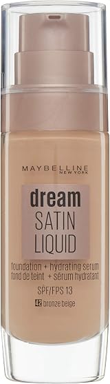 Maybelline Dream Satin Liquid Foundation 042 Bronze Beige 30ml Brand New
