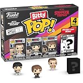Funko Bitty POP! 4 Pack: Netflix Stranger Things - Eleven with Eggos, Mike | Official Fantasy Merch - Tiny 0.9 inch Figures with Display Shelf - Cake Topper, Party Bag and Stocking Filler Gift