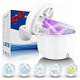 Portable Ultrasonic Retainer Cleaner,Cleans with just water,42kHz Mini Cleaning Machine for all Dental Appliances,Jewelry,Diamonds,Aligner,Whitening Trays,Night Dental Mouth Guard((2025Upgraded))