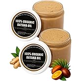 Divine Vitals Batana Oil for Hair Growth, Raw Pure Batana Oil, Prevents Hair Loss, Restore Dry Damanged Hair, Enhances Shine & Texture, Safe for All Hair Types, Men & Women (Pack of 2)