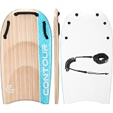 Contour Surf DuoSlider 45'' Body Board Bodyboards with Handles Surfboards for Two Person Parent-Child Surfing Bodyboard for Big Guys Dual Riders Hand Held Body Boards for Beach Adults
