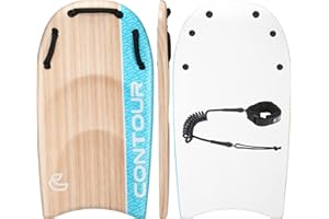 THURSO SURF Contour Surf DuoSlider 45'' Body Board Bodyboards with Handles Surfboards for Two Person Parent-Child Surfing Bodyboard for Big Guys Dual Riders Hand Held Body Boards for Beach Adults