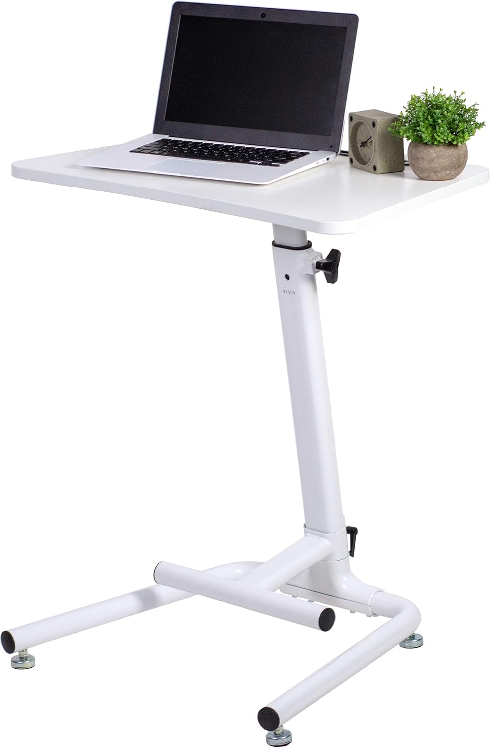 best standing desks on amazon on Amazon Com Vivo White Height Adjustable 28 Inch Sit Stand Workstation With Footrest Bar Small Space Compact Table Desk Stand With Pneumatic Spring Desk Ws01w Kitchen Dining