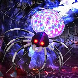Tangkula Halloween Inflatable Spider with