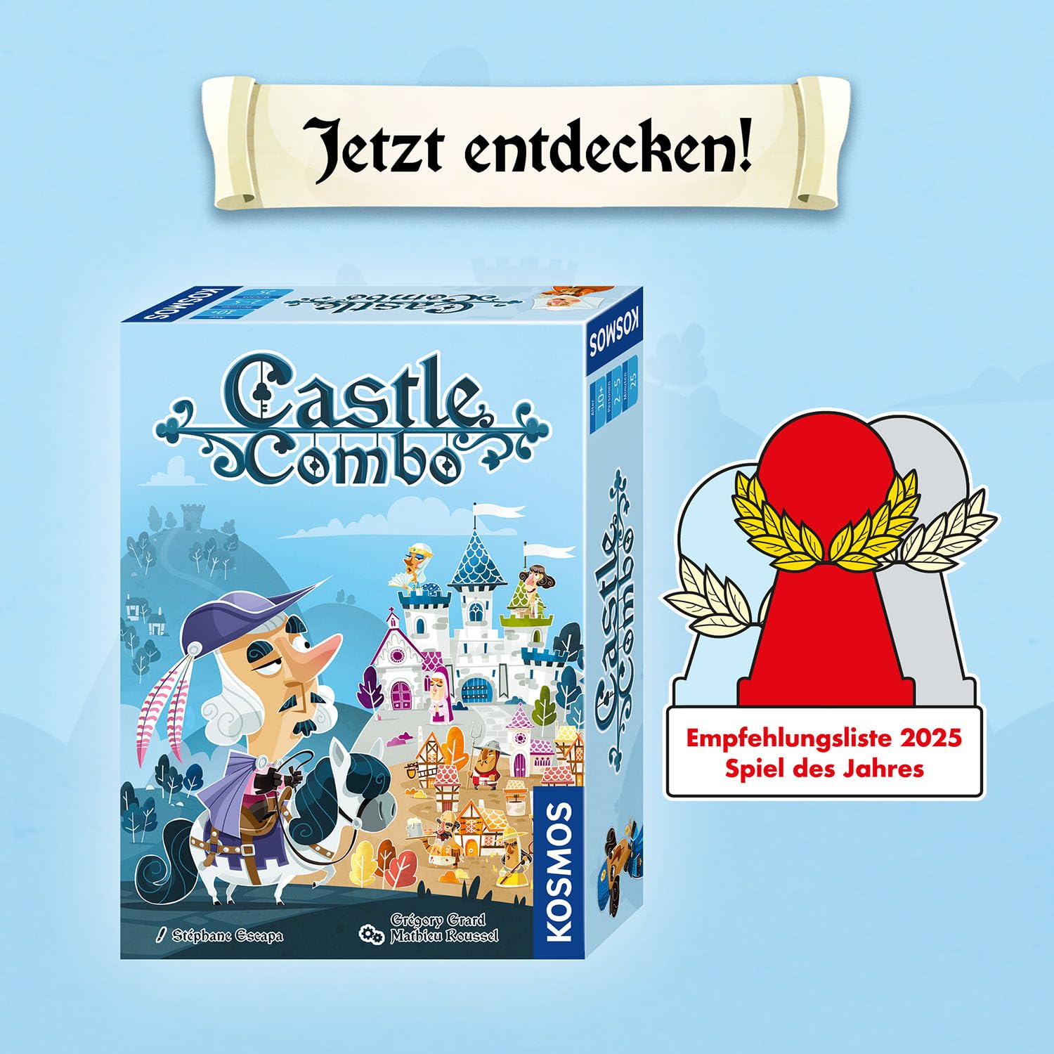 Kosmos 685393 Castle Combo, Deutsche Ausgabe, Kartenspiel für 2-5 Personen ab 10 Jahren, Taktisches und schnelles Spiel mit hohem Wiederspielreiz 6