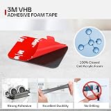 FIXCHORD Double Sided Sticky Pads 10Pcs 44x34mm Heavy Duty Adhesive view 3