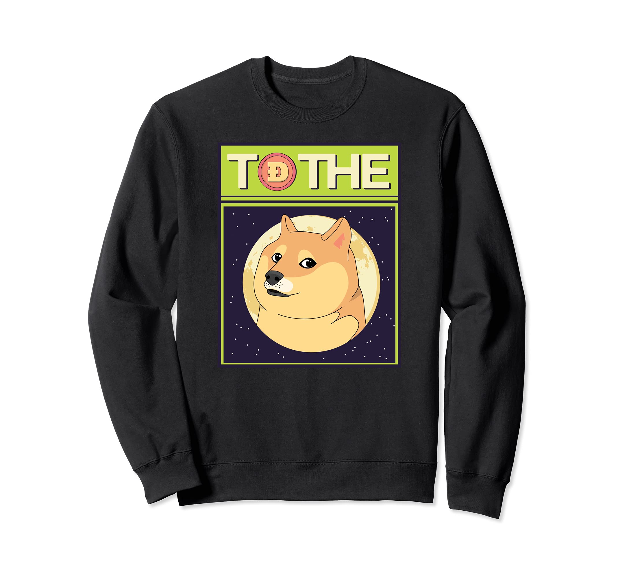 Doge Crypto To Moon Hodling Coin Digital Currency Blockchain Sweatshirt