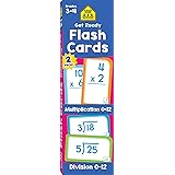 School Zone - Get Ready Flash Cards Multiplication & Division 2 Pack - Ages 8 to 9, Grades 3 to 4, Multiplication, Division, 