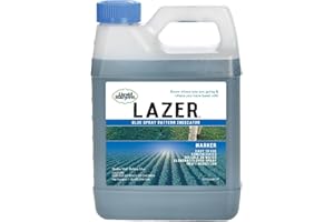 Liquid Harvest Lazer Blue - 32 Ounces - Concentrated Spray Pattern Indicator - Perfect Weed/ Fertilizer Marking Dye, Turf Mark and Blue Herbicide Marker