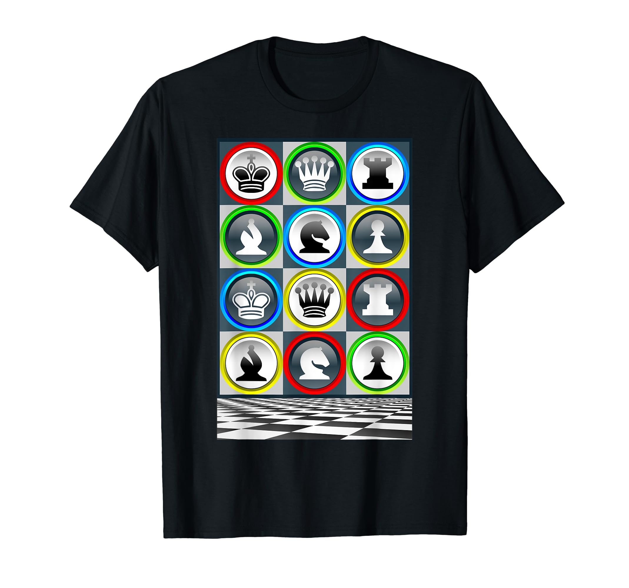 Cool Fun Retro Chess Player Grand Master Chessmen T-Shirt T-Shirt