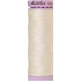 Mettler Silk-Finish 50 Weight Solid Cotton Thread, 164 yd/150m, Muslin