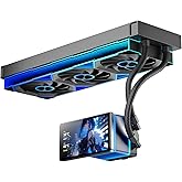 PF 360 CPU Water AIO Cooler Liquid Cooling|5.5-inch LCD Magnetic Screen|360mm ARGB Infinity Mirror 2000RPM PWM Fan|Lower Noise &le;30DBA|for Intel LGA1851/1700/1200/115X AMD AM4/AM5-Black