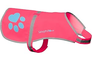Dog Reflective Vest, Sizes to Fit Dogs 14 lbs to 130 lbs - SafetyPUP XD Hi Vis, Safety Vest Keeps Dogs Visible On and Off Leash in Both Urban and Rural Environments