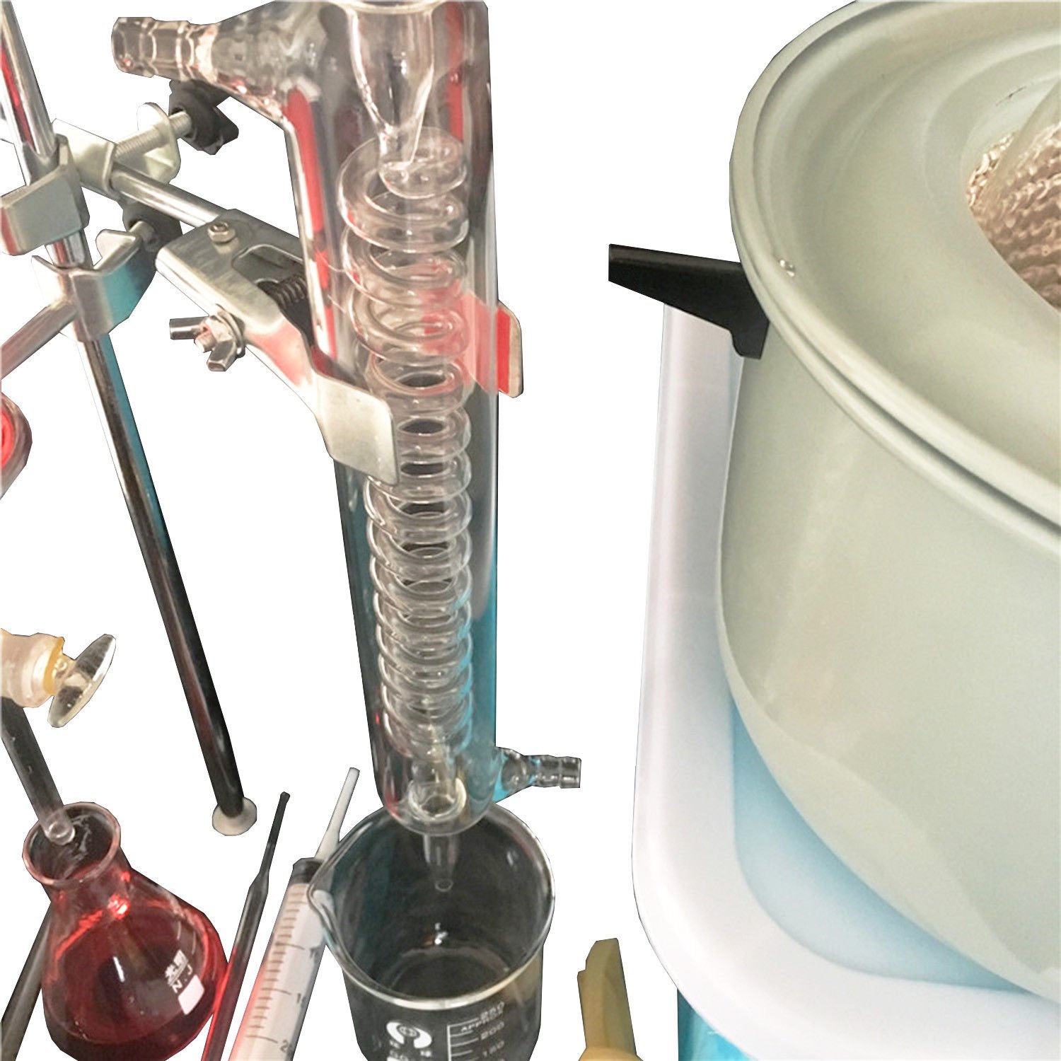 23 pcs Nouveau Lab appareil de Distillation de 1000 ml dhuile