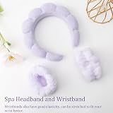 DRESHOW Spa Headband and Wristbands Set Makeup Skincare Non Slip view 5