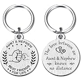 MXRSDF Auntie Gifts - Best Friend Of Life, Aunt and Nephew & Aunt and Niece Keychain