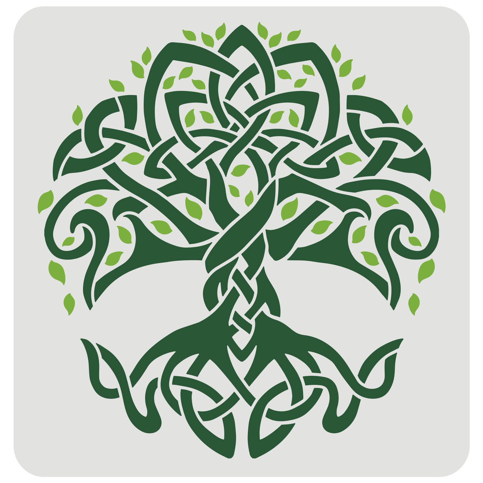 FINGERINSPIRE Tree of Life Stencil, 30x30cm Traditional Irish Tree Design Stencils Template Washable Reusable DIY Art Craft Painting Chalk Signs for Painting Craft Window Wall