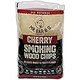 Cherry Wood Smoker Chips, 100% All Natural Wood Chips for Smokers, Works with Smoker, Gas, Electric Grill, Sweet & Fruity Flavor for Smoking, Grilling, Backyard BBQ, Camping by Mr. Bar-B-Q(1.6 Lb Bag)