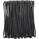 AMUU Rubber Bands Black 12inch Large 35 Pieces Heavy Duty Large Rubber Band for File folders Trash Can Band Set Elastic Bands