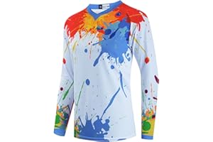 YOUALSO Mountain Bike Jersey Women, Ladies Dirt Bicycle Shirt for Motorcycle Motocross BMX Moto Mx Riding Workout Offroad