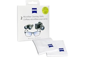 ZEISS Jumbo Sized MicroFiber Lens Cleaning Cloth (Pack of 2), 30x40cm
