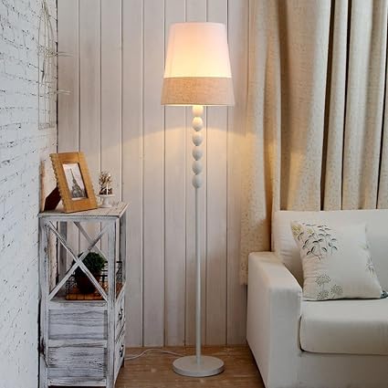 Single Stem Iron Floor Lamp Leopard Print Lampshade Height 65 01