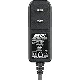 EROK DC 9V 1.2A Guitar Pedal Power Supply | AC Wall Charger, Power Adapter, Bass Guitar Effect Pedals, Tip Negative