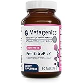Metagenics Fem EstroPlex - Early Menopause Support Supplement* - with Dandelion Root, Valerian Root, Stinging Nettle, Chasteberry & Motherwort - Supports Hormone Balance, Energy & Mood* - 90 Tablets
