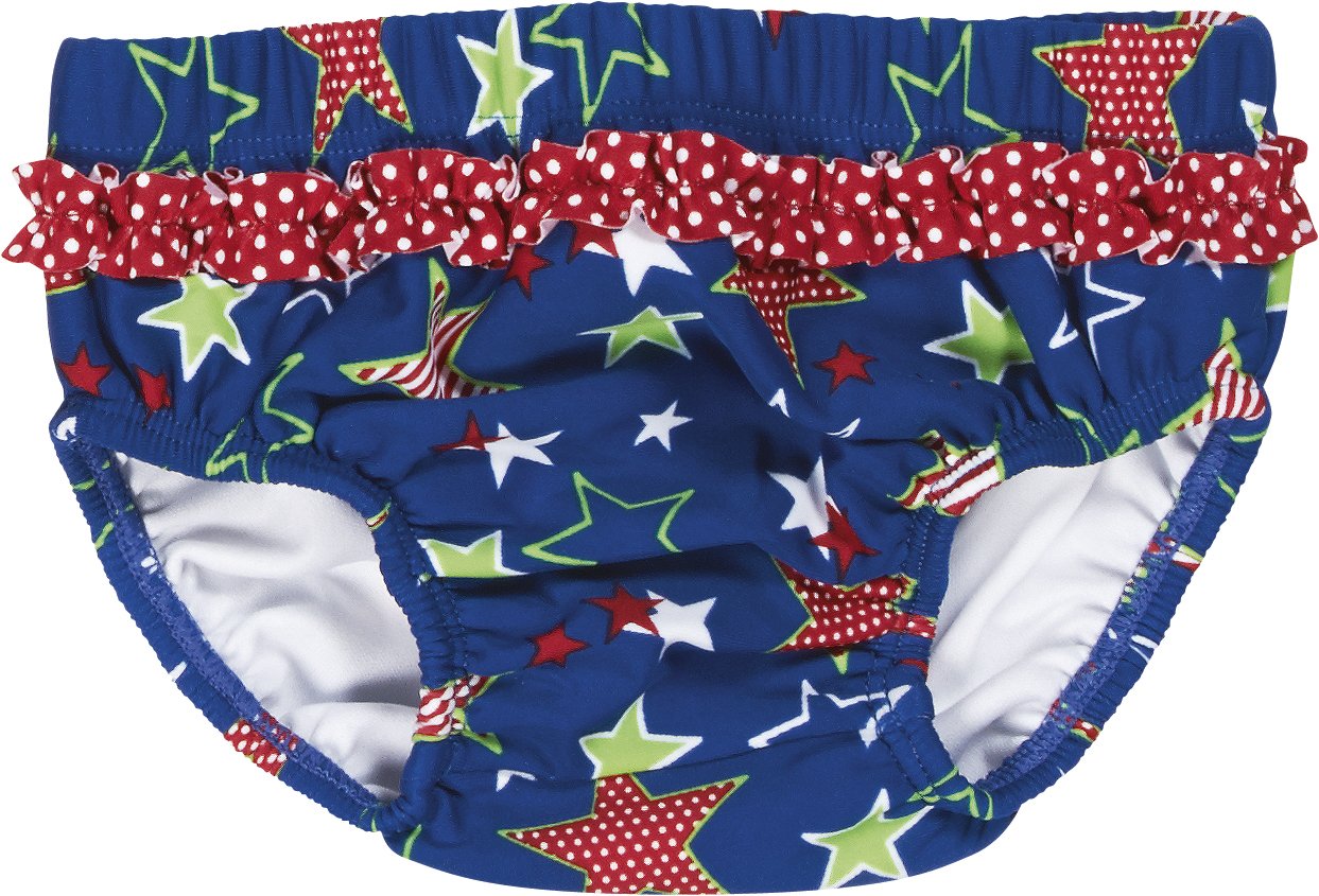 Playshoes Baby-Girls UV Sun Protection Swim Diaper Stars Swim Nappy, Blue (Original), 12-18 Months (Manufacturer Size:86/92 (12-24 Months))
