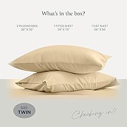 BELADOR Silky Soft Twin Sheet Set - Luxury 4 Piece