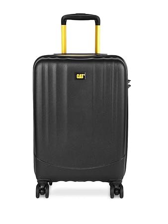 CAT Cargo Polypropylene 55 cms Black/Yellow Hardsided Cabin Luggage (83572-12)