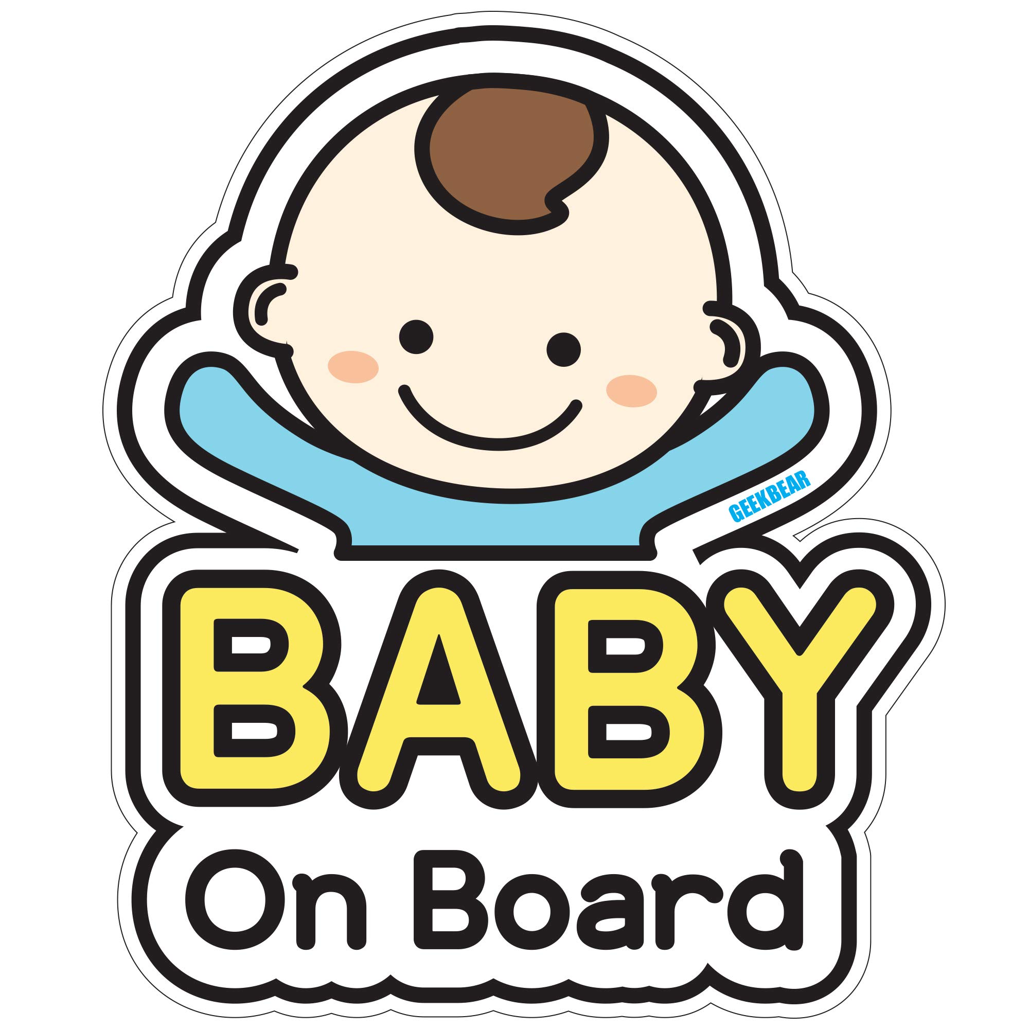 Baby on Board Sign for car (01. Basic Boy) — image 1