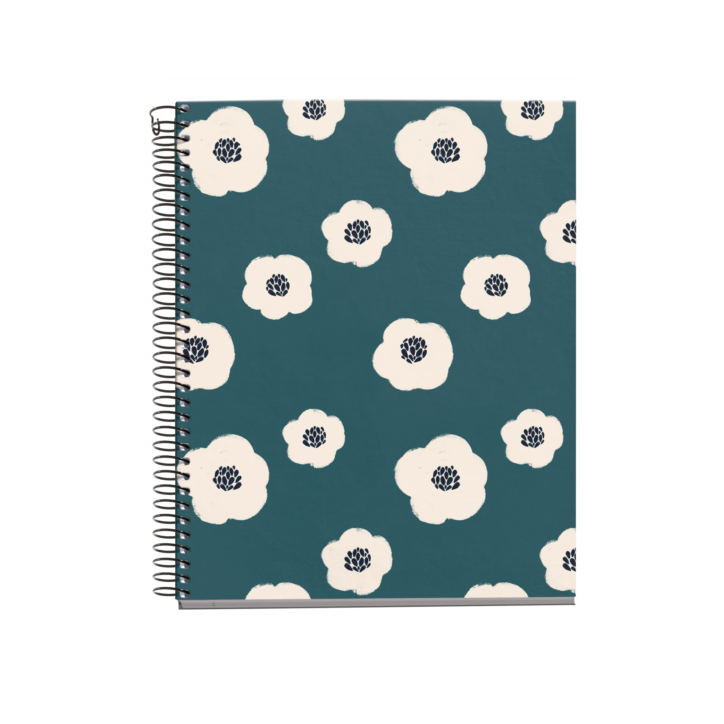 Miquelrius - Notebook A5 (148 x 210 mm), 100 70 g/m² squared sheets, rigid cardboard cover, 4 colour bands, spiral, 2 holes, squared notebook, pretty stationery, green