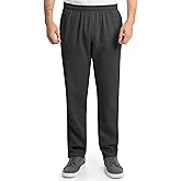 Fruit of The Loom Mens Eversoft Fleece Open Bottom Sweatpants with Pockets, Relaxed Fit, Moisture Wicking, Breathable
