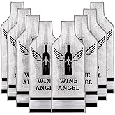 [UPGRADED PROTECTION] 8 Set (16 pcs) Reusable Wine Bags for Travel, Wine Travel Protector, Bottle Travel Sleeve Case For Airplane, Car, Cruise, TRIPLE Protection Luggage Leakproof Safety Impact Resist
