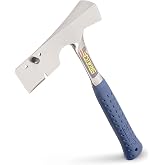 Estwing E3-S 32 oz Shingling Hatchet 11-Inch Handle &amp; Shock Reduction Grip | Made in USA, Built In Gauge, Trim Roofing Felt or Shingles, Half Hatchet Head, Forged In One Piece, Shock Reduction Grip