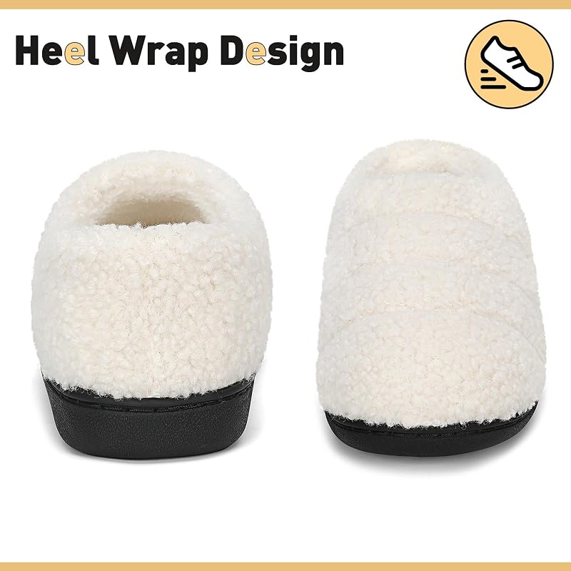 Unisex Hausschuhe Wärme Memory Foam Weiß 42/43EU