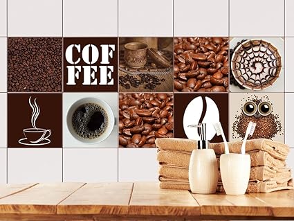 GRAZDesign 770490_15x15_FS10st Fliesenaufkleber Küche | Wand-Fliesen Aufkleber | Selbstklebende Folie | Wieder ablösbar - für