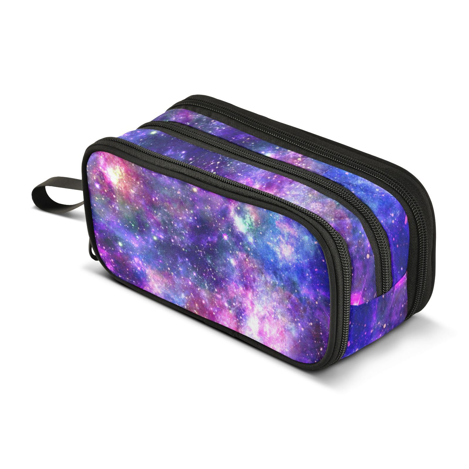 ISAOA Big Capacity Pencil Cases Universe Planet Galaxy Night Pouch Bag Large Pen Bag Stationery Bag for Girls Boys Adults Student