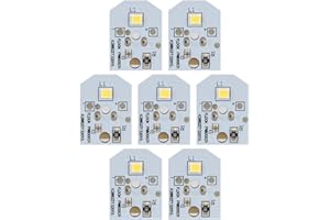 CHYKUANG ﻿New Upgraded WR55X11132 WR55X25754 LED Light for GE Refrigerator Replace WR55X30602 WR55X26486 PS4704284 3033142 EAP12172918 AP6261806 No-Include Plastic Cover, 7PCS IN One
