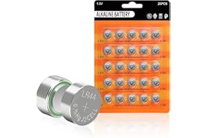 AG13 LR44 Batteries (25-Pack) - Long-Lasting 1.5V LR44 Alkaline Battery for Watches, Toys, Calculators & Medical Devices | AG