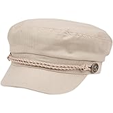 EPOCH Men's Summer Cotton Greek Fisherman Sailor Fiddler Driver Hat Flat Cap