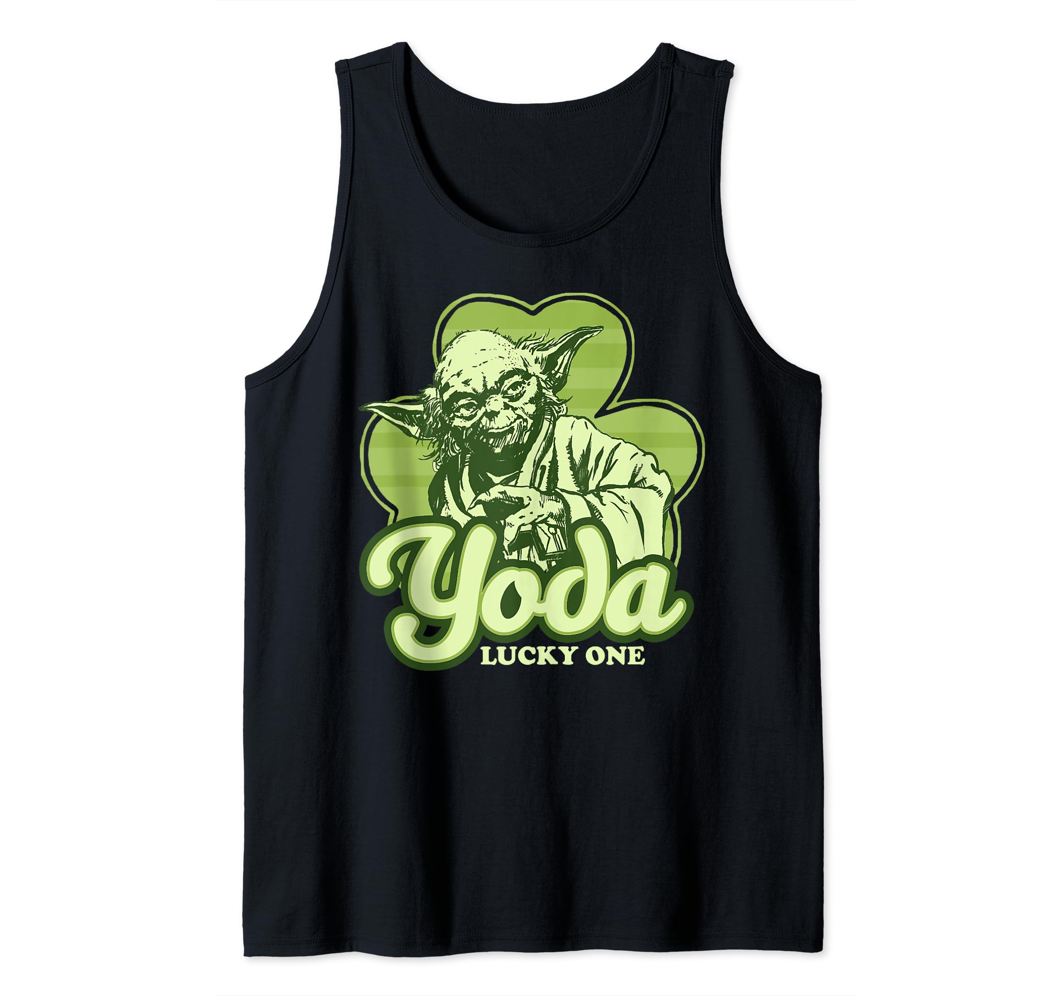 Star Wars Yoda Lucky One Clover St Patrick's Day Tank Top