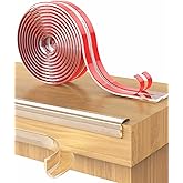 Edge Protectors for Furniture, Table Bumpers for Babies, Clear Pre-Tape Adhesive Furniture Corner Edge Guard for Baby, 3 Mete