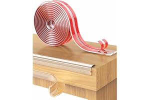 Edge Protectors for Furniture, Table Bumpers for Babies, Clear Pre-Tape Adhesive Furniture Corner Edge Guard for Baby, 3 Mete