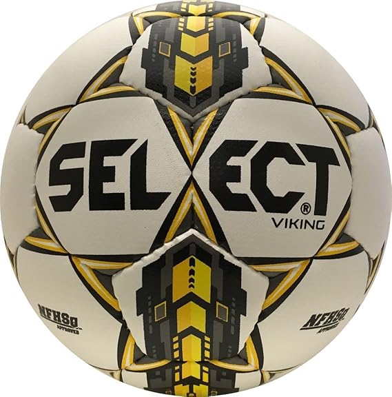 SELECT Viking Soccer Ball Size 5 White/Yellow Sports